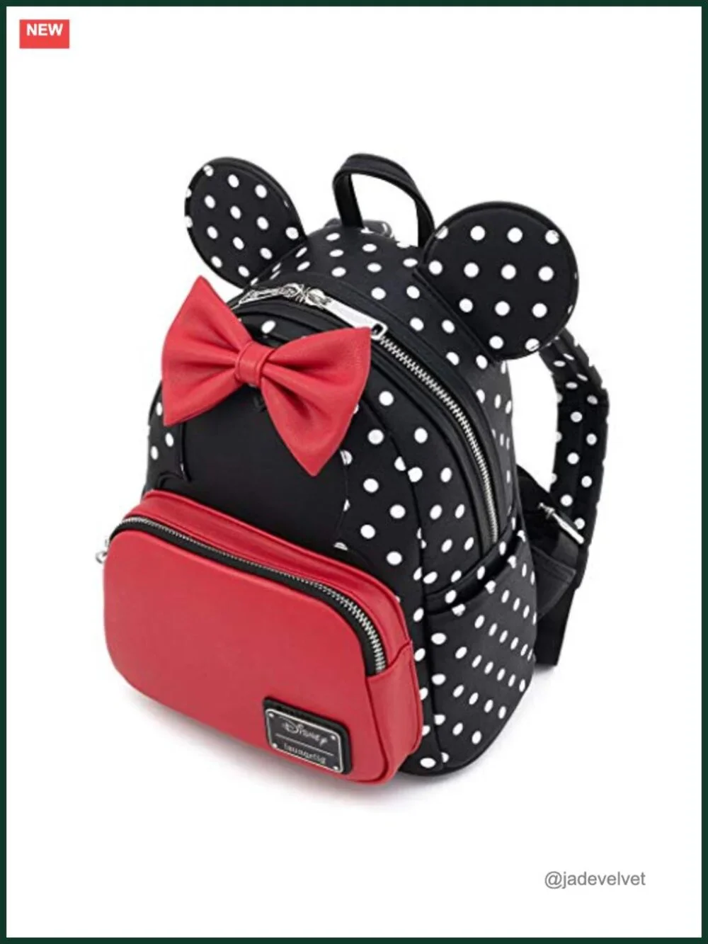 Loungefly Disney Minnie Mouse Double Strap Shoulder Bag Purse Faux Leather